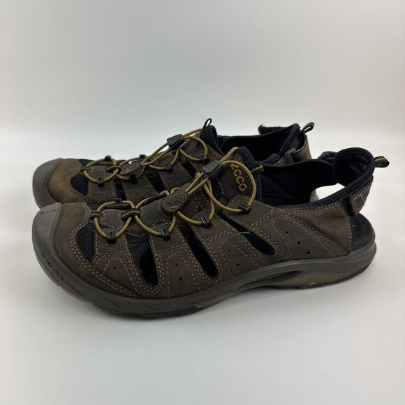 ECCO Biom Delta Offroad Sandal Brown Slip On Bungee Laces Comfort Active Mens 43 main image 8
